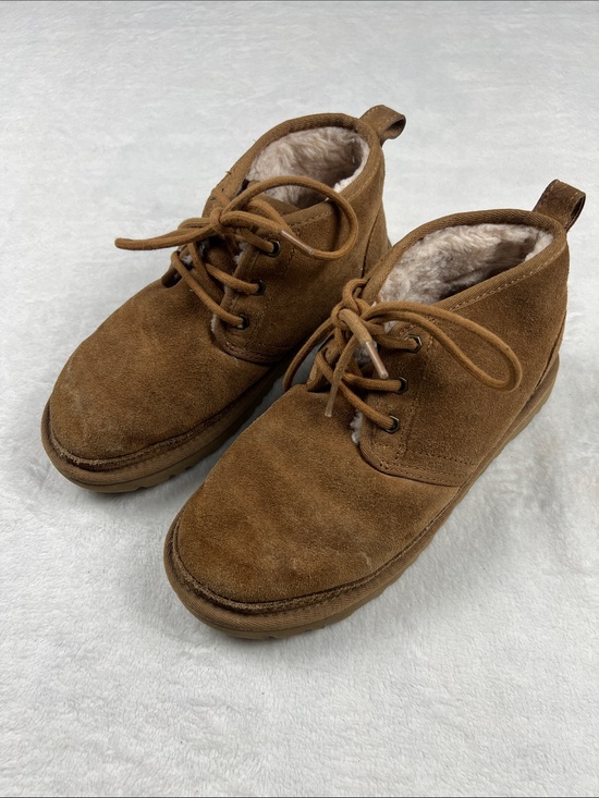 UGG Shoes - UGG Neumel Chukka Boots Chestnut Suede Wool Lined Women’s 7